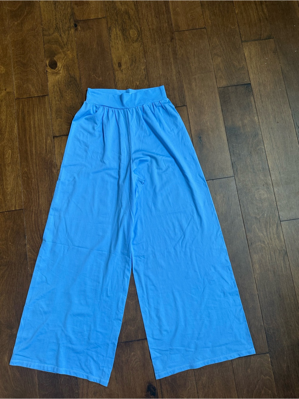 OQQ Blue Women's Flare Pants